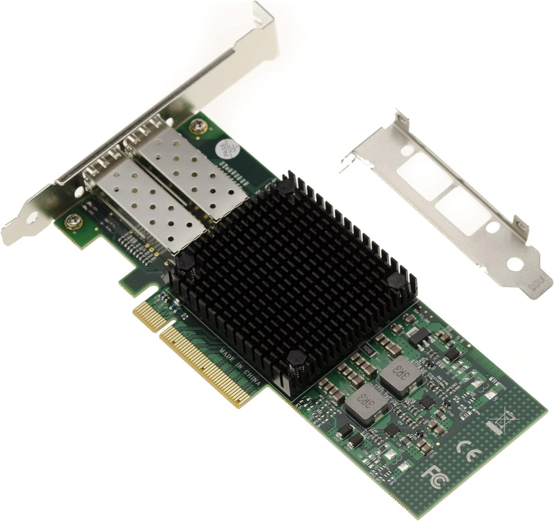 KALEA-INFORMATIQUE PCIe-Controller-Karte für 10G-LAN-Netzwerk, Glasfaser, SFP+, 2 Ports, mit MELLANO
