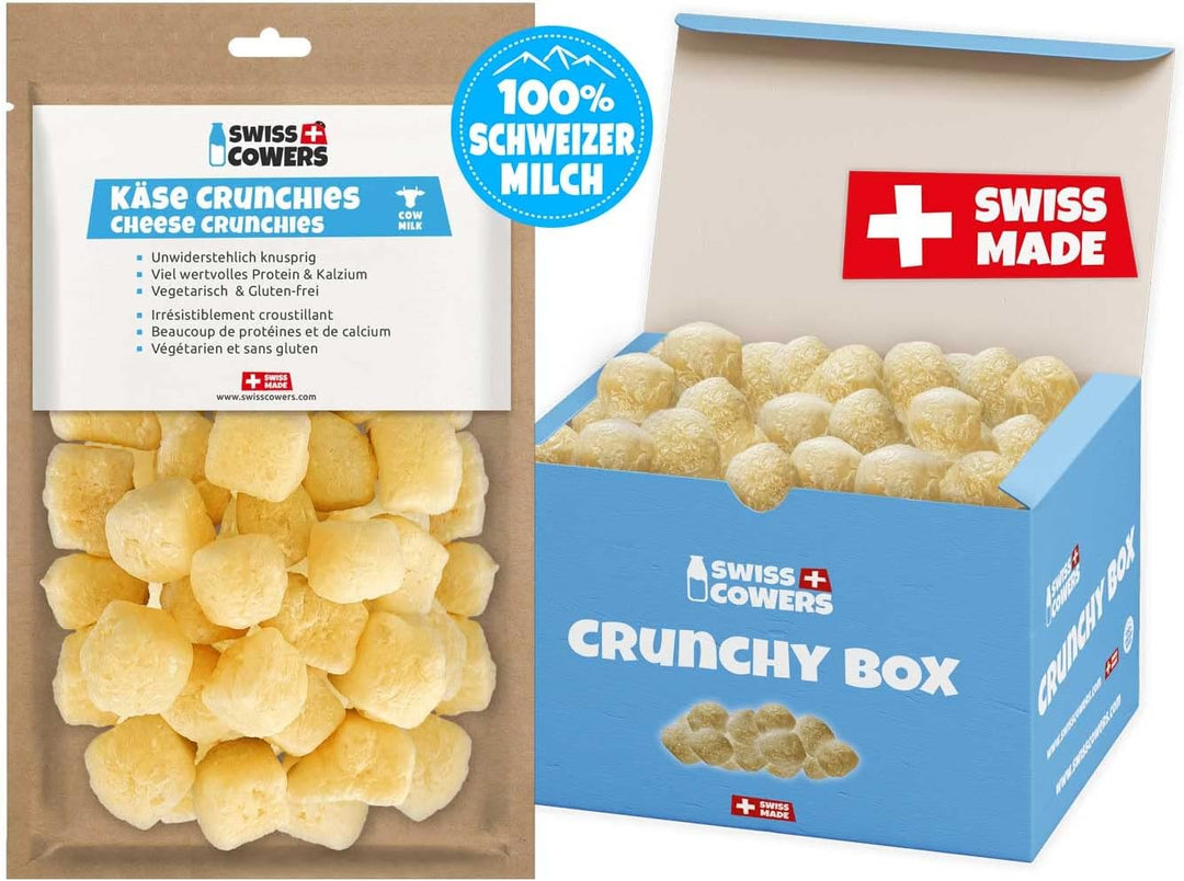 Swiss Cowers Käse Crunchies | 100% Schweizer Milch | perfekt für Junge &amp; ältere Hunde | Zahnpflege |