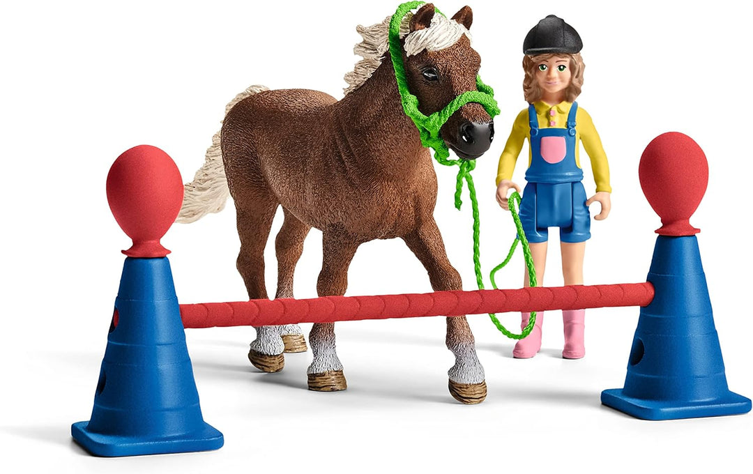 Schleich 42481 Farm World Pony Agility Training Standardverpackung, Standardverpackung