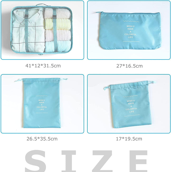 BillyBath Organizer set, Packing Cubes Kleidertaschen Schuhbeutel Reiseorganizer Packwürfel Kosmetik