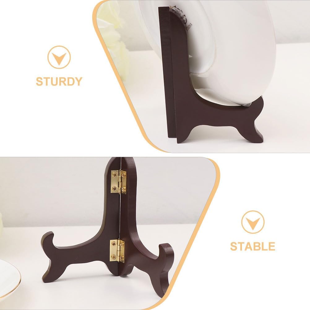 ULTECHNOVO 2stücke Holzständer Für Bilder Und Teller Platten Halter Aus Holz Bücherständer Zur Ausst
