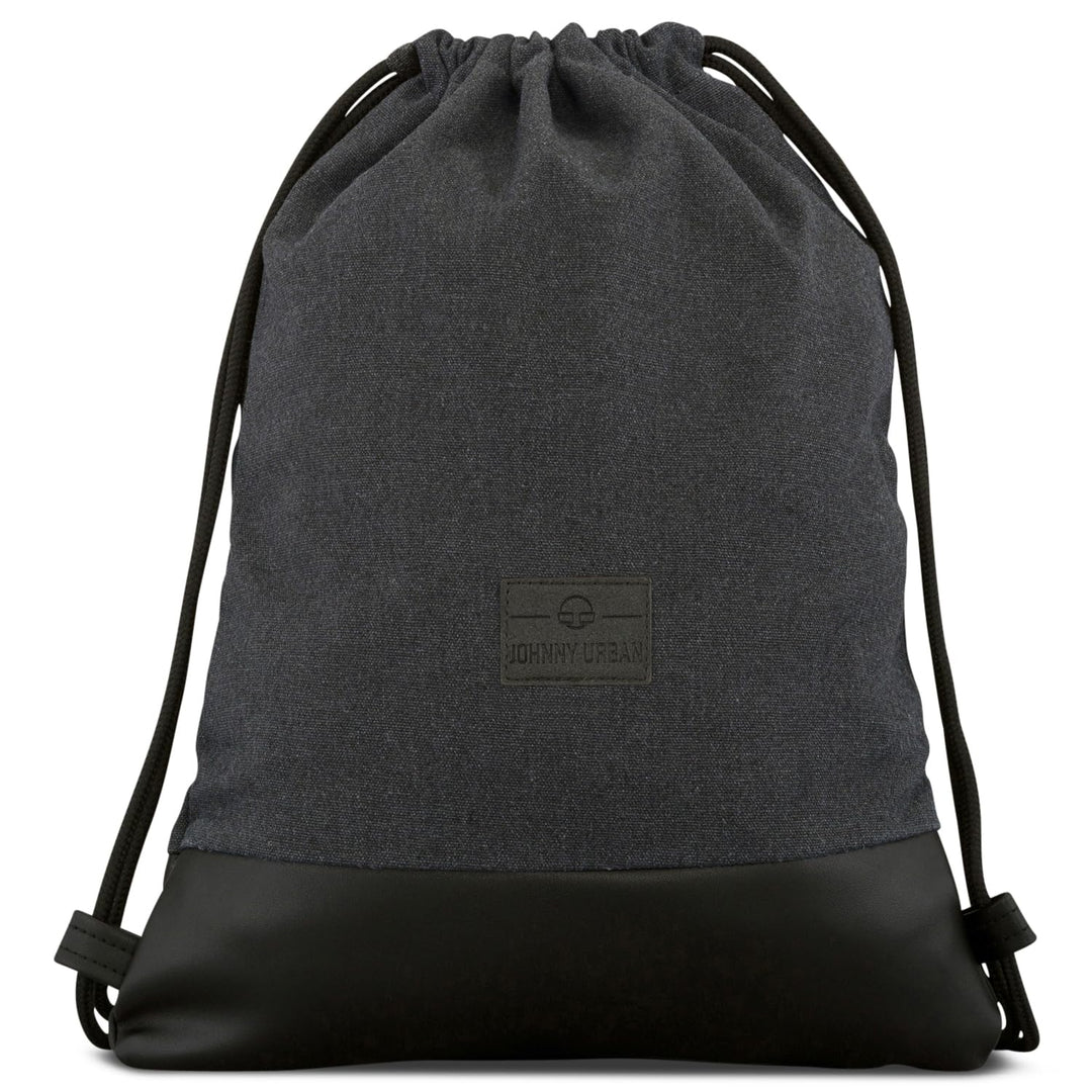 Johnny Urban Turnbeutel Damen &amp; Herren Schwarz - Luke - Beutel Rucksack mit Kordelzug - Baumwoll Can