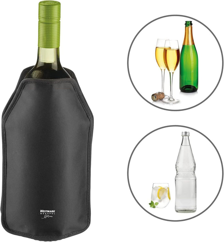 Westmark Kühlmanschette, Für z.B. Sprudel-, Wein- oder Sektflaschen, Für Flaschendurchmesser bis 9 c