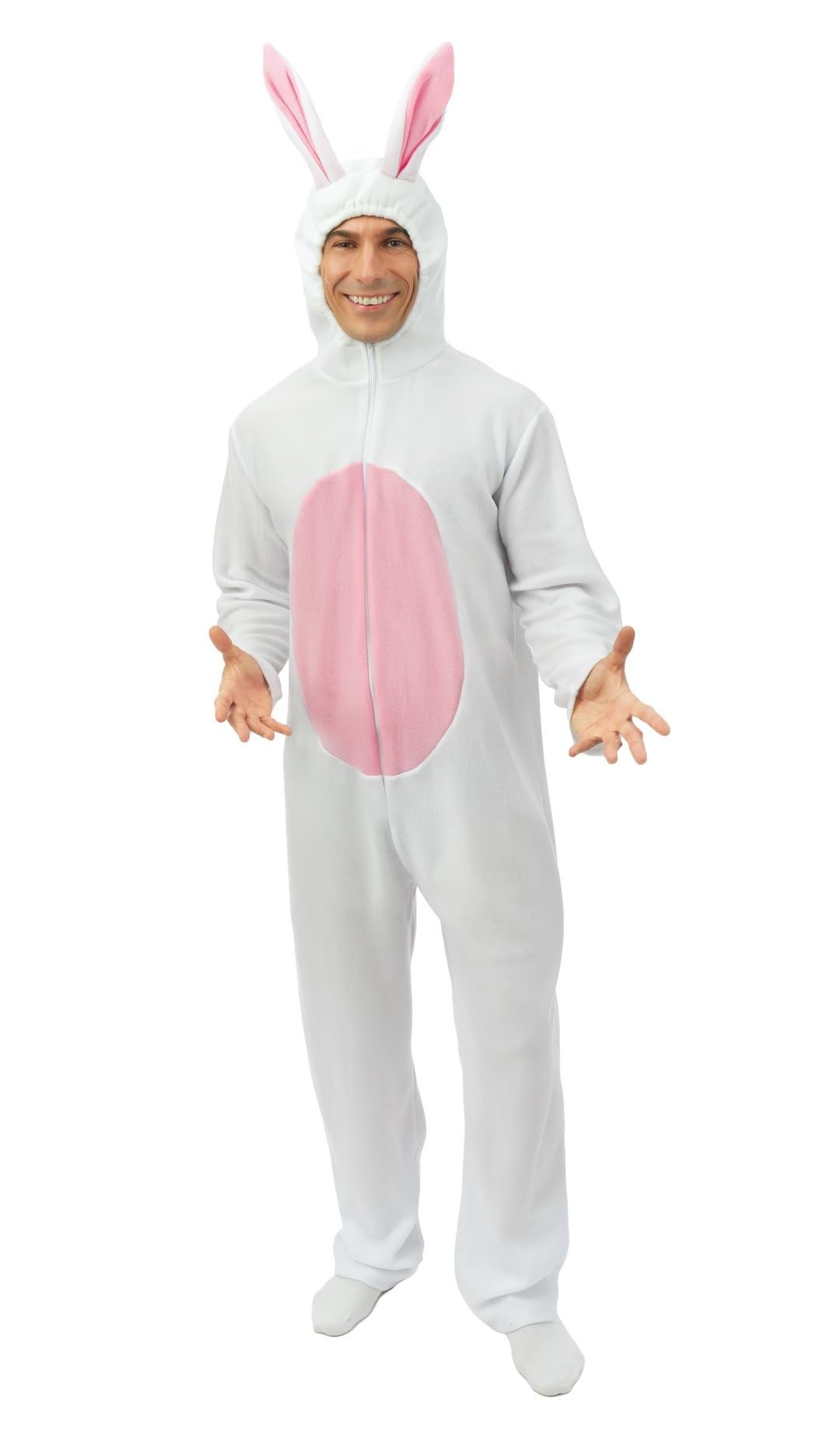 P'TIT CLOWN - Hasenkostüm - Erwachsenenkostüm - Unisex - Perfekt für Karneval, JGA, Ostern, Hallowee