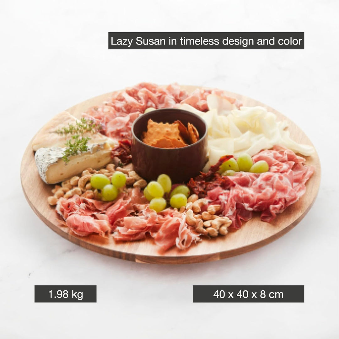 Point-Virgule Sharing Set mit magnetischem Tapabrett/lazy Susan Bowl ø40cm Bordeau 40cm, Bordeau 40c