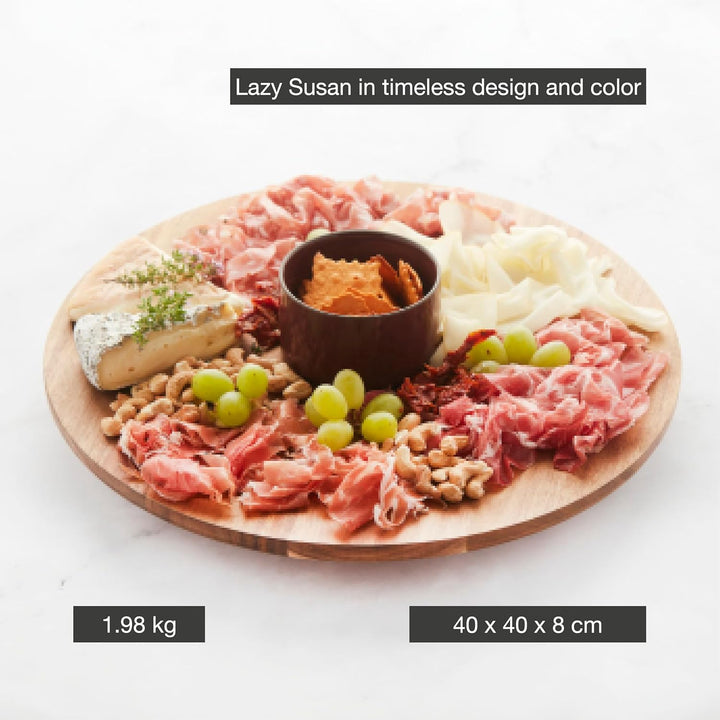 Point-Virgule Sharing Set mit magnetischem Tapabrett/lazy Susan Bowl ø40cm Bordeau 40cm, Bordeau 40c