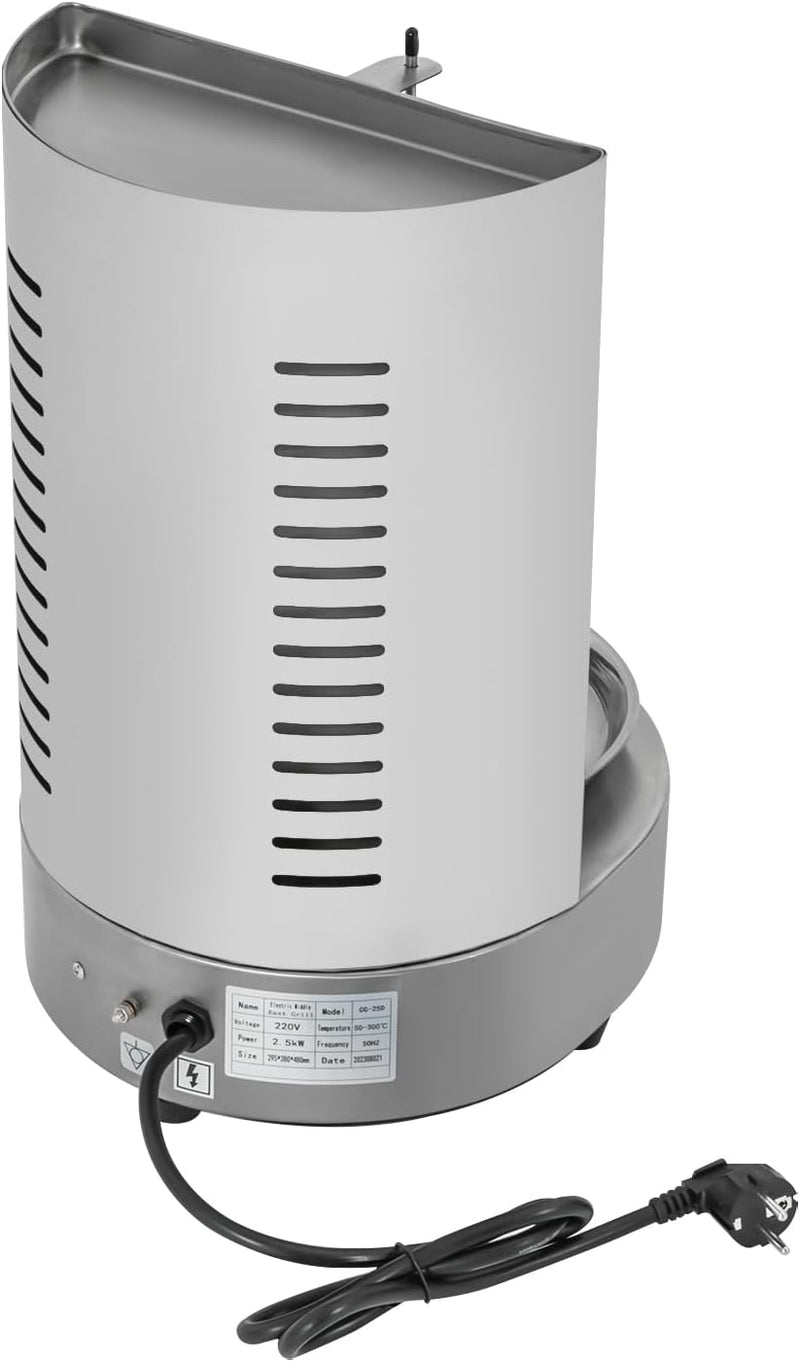 Dönergrill, Gas Vertikaler Broiler Gyros Grill, 220V Hähnchengrill Vertikalgrill Drehgrill mit Drehs