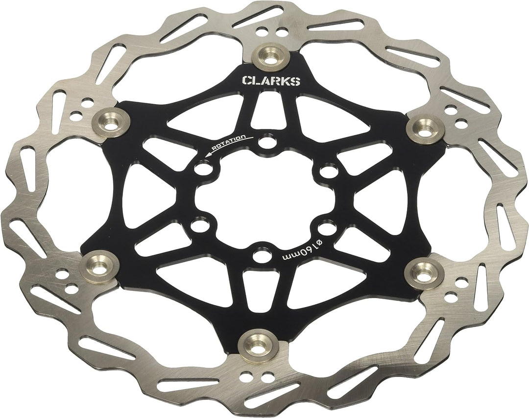 Clarks schwimmend Rotor + Halterung aus Legierung + Bremse Band 160 mm, 160 mm