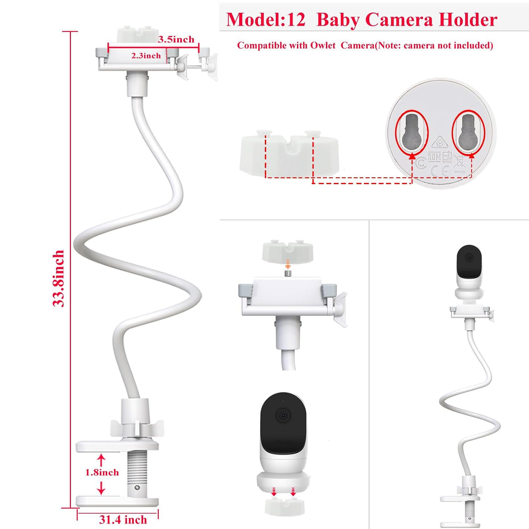 EYSAFT Babyphone Halterung für Owlet Babyphone (Keine Kamera) 33 Zoll für Owlet, 33 Zoll für Owlet