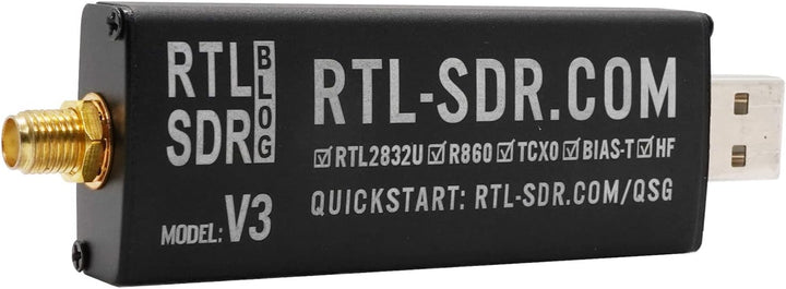 RTL-SDR Blog V3 R860 RTL2832U 1PPM TCXO HF Bias Tee SMA Software Defined Radio with Dipole Antenna K