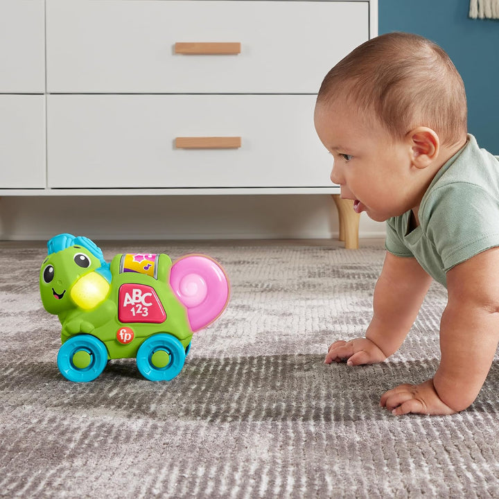 Fisher-Price Link Squad Chamäleon Farbkenner Lernspielzeug mit Musik und Lichtern für Kinder ab 9 Mo