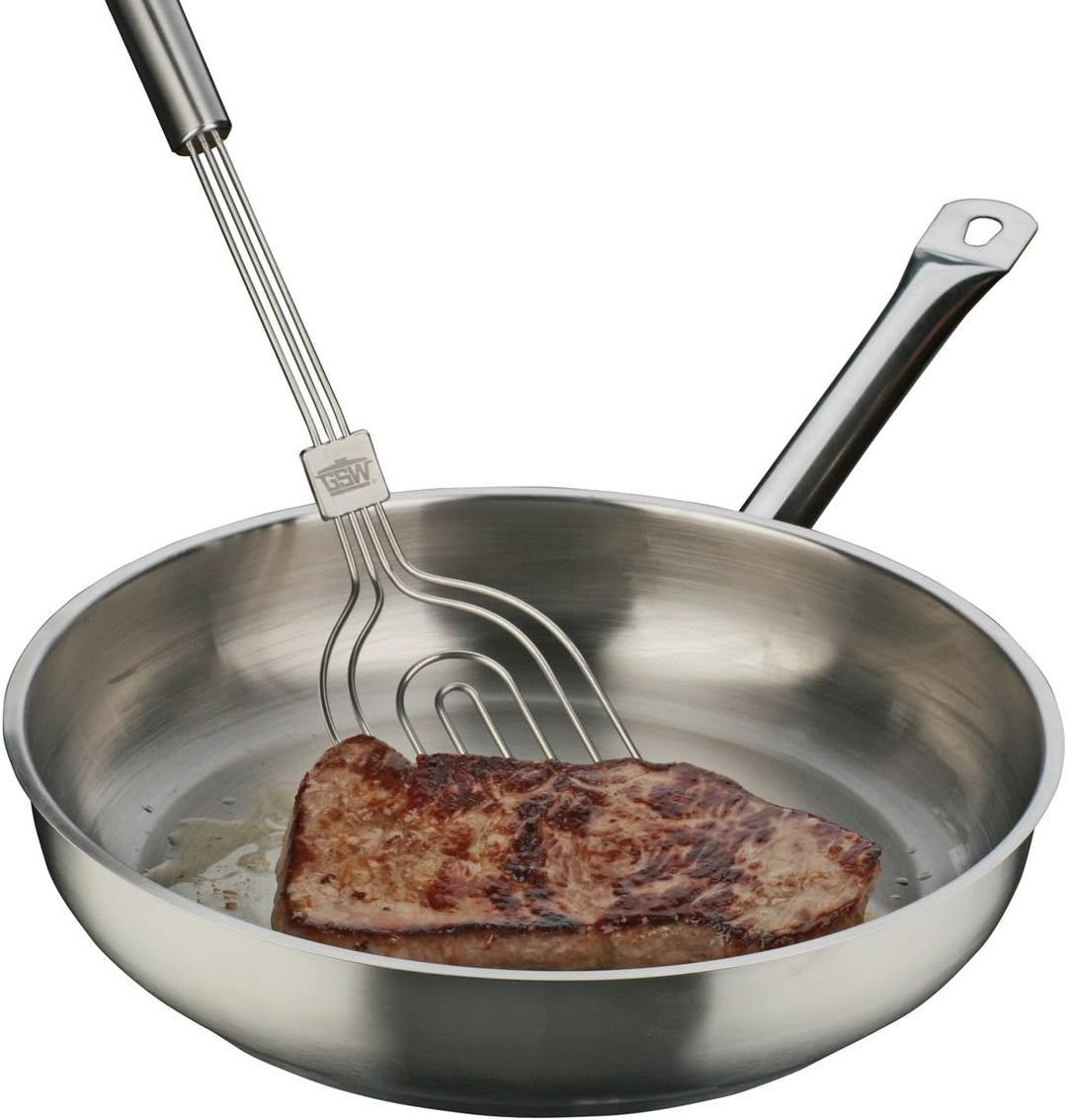GSW 975247 GastroTraditionell Le Chef Bratpfanne mit Edelstahlgriff - 24cm 24 cm, 24 cm