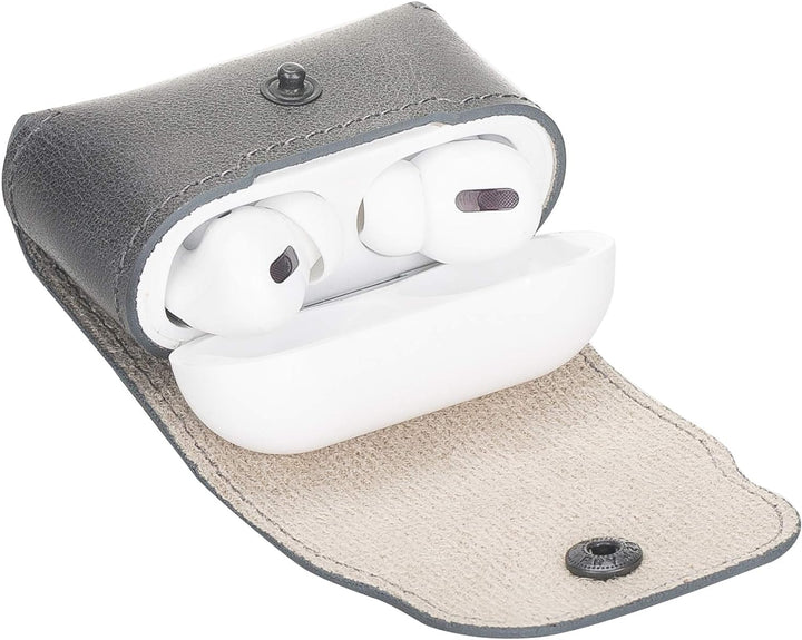 Solo Pelle Ledercase für AirPods Pro – komplett umhüllendes, handgefertigtes Case aus echtem Leder k