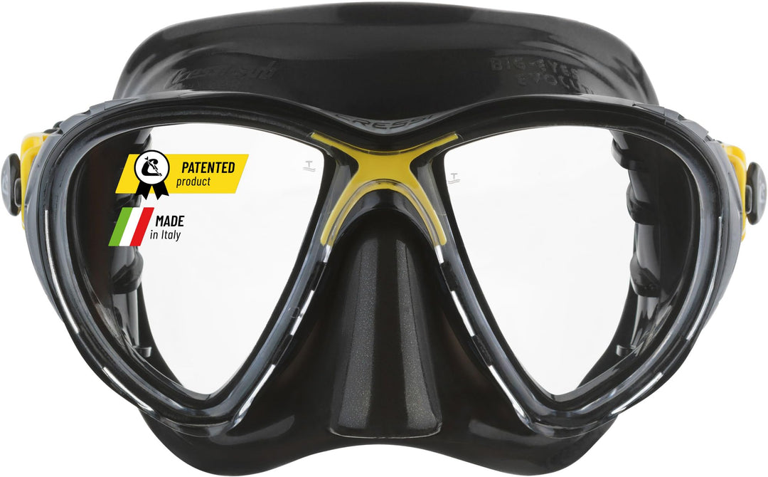 Cressi Big Eyes Evolution - Revolutionäre Erwachsene Tauchmasken Big Eyes Evolution High Quality Mas