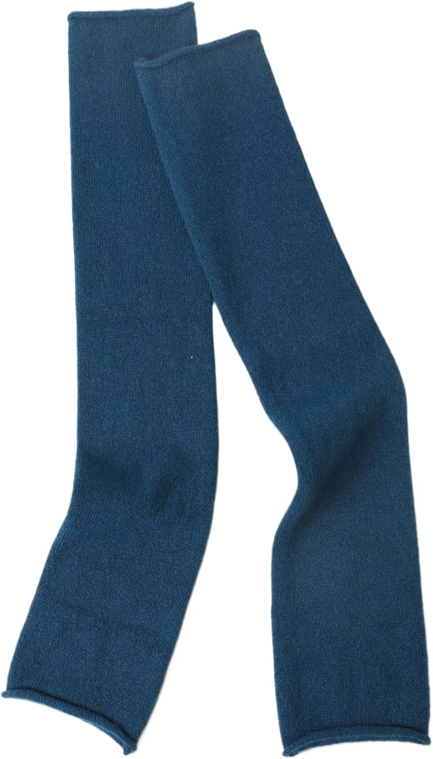 Prettystern Damen Kaschmir-Wolle Arm-Wärmer Lange Arm-stulpen Fingerlose Pulswärmer für Abendmode, L