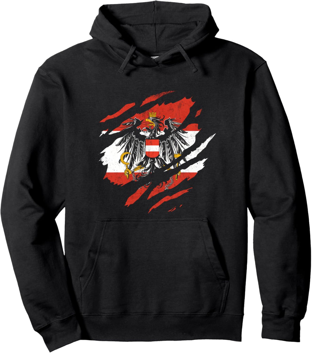 Österreichische Fahne Austria Wappen Flagge Österreich Pullover Hoodie