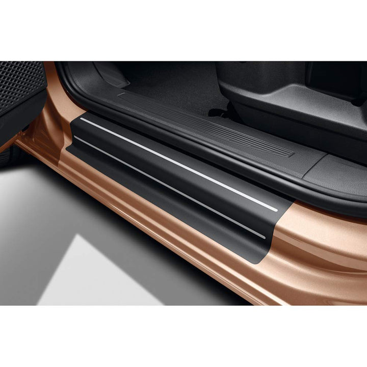 Volkswagen 2K8071310ZMD Einstiegsleisten Schutzfolie Zierstreifen, schwarz/Silber, nur für Fahrzeuge