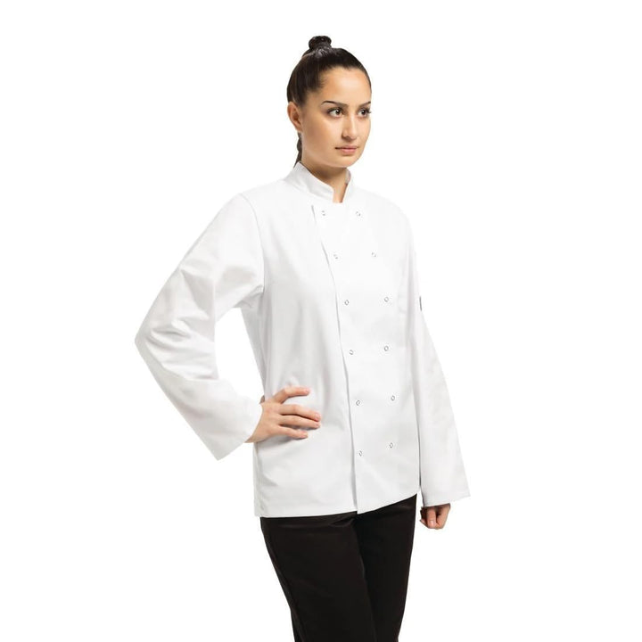 Whites Chefs Apparel Kochjacke Vegas A134-XS, langärmlig, Weiss, XS