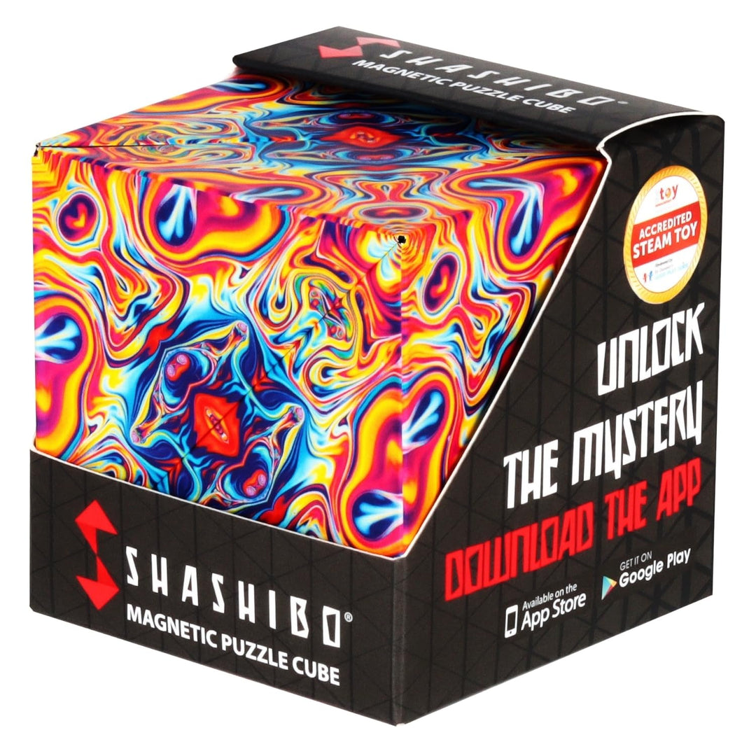 SHASHIBO Shape Shifting Box – Fidget Cube mit 36 Seltenerdmagneten – verwandelt sich in über 70 Form