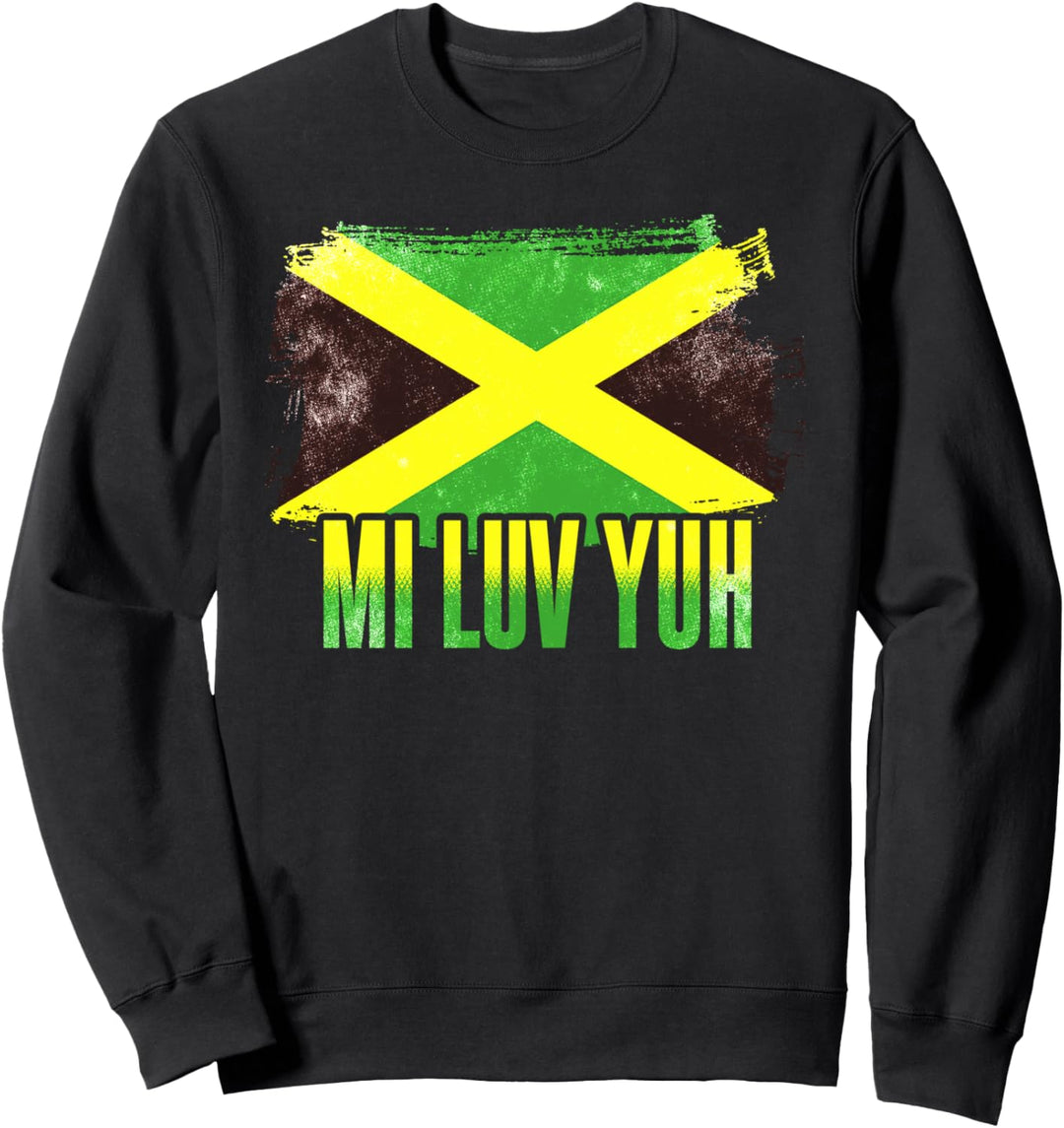 Jamaika Jamaikanische Flagge Karibik Urlaub Reggae Sweatshirt