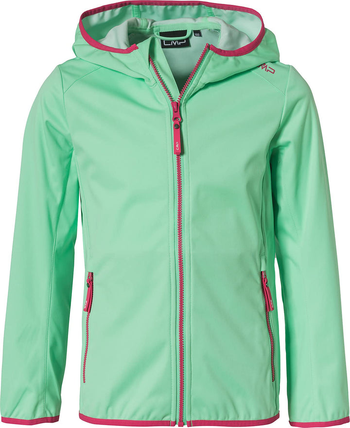 CMP Mädchen Softshell Jacket With Fixed Hood Jacke 98 Minze, 98 Minze