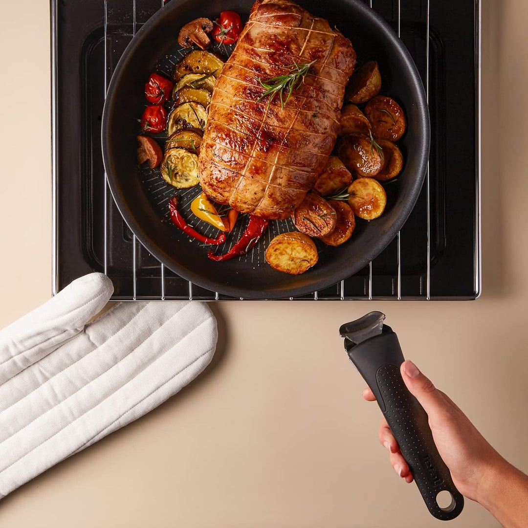Tefal Ingenio Eco Resist Stieltopf, 18 cm (2,1 l), stapelbar, Induktion, leicht zu reinigen, Antihaf