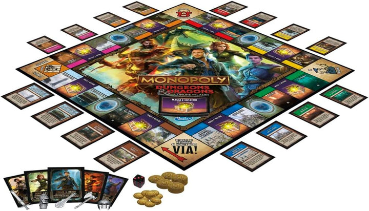 Monopoly, Dungeons & Dragons: The Ehre der Dieves, Spiel für 2-5 Spieler, ab 8 Jahren