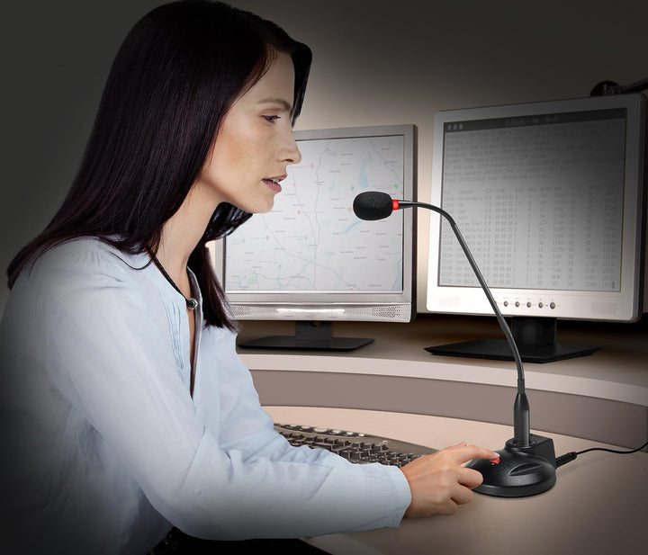 GN-USB-PT Schwanenhals-Push-to-Talk-Mikrofon mit USB-Stecker