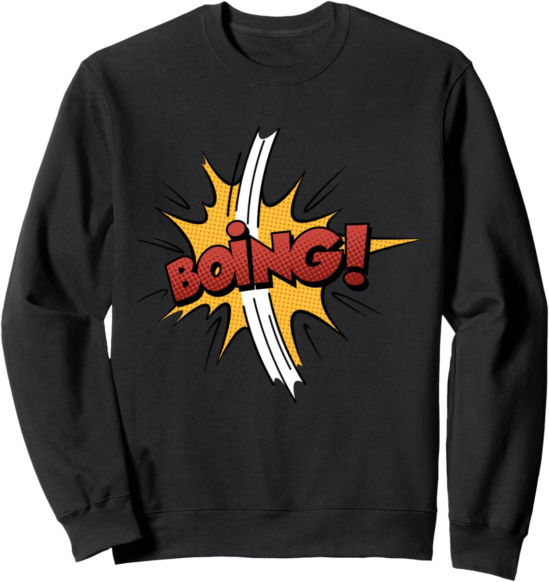 Boing! Comic Buch Cartoon Grafik Sweatshirt