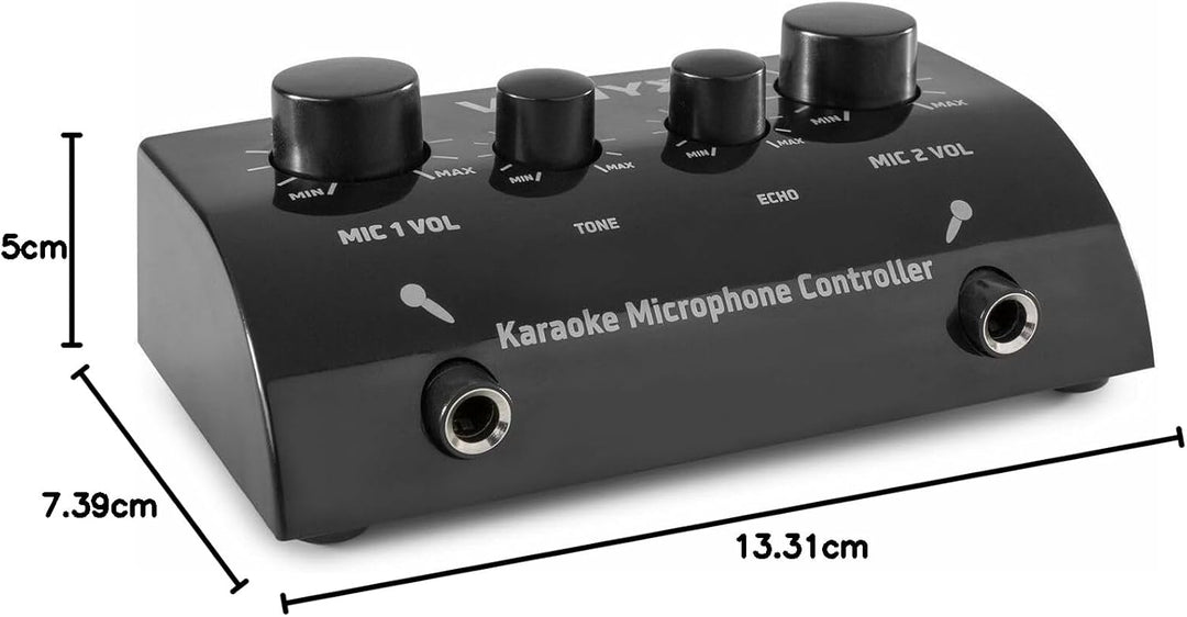 Karaokeanlage - Vonyx AV430B - Mischpult mit Mikrofonen und Kabeln - Verwandeln Sie Ihre Stereoanlag