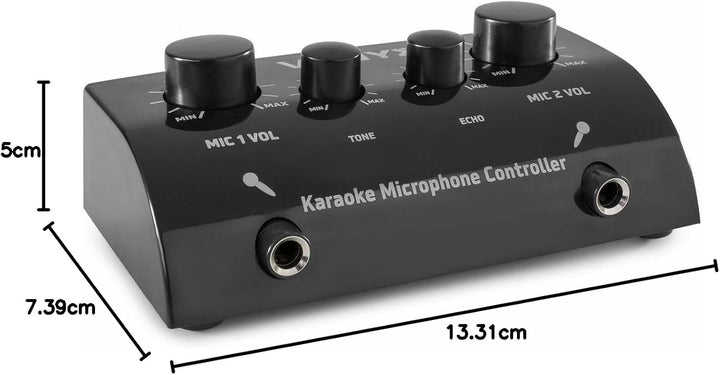 Karaokeanlage - Vonyx AV430B - Mischpult mit Mikrofonen und Kabeln - Verwandeln Sie Ihre Stereoanlag
