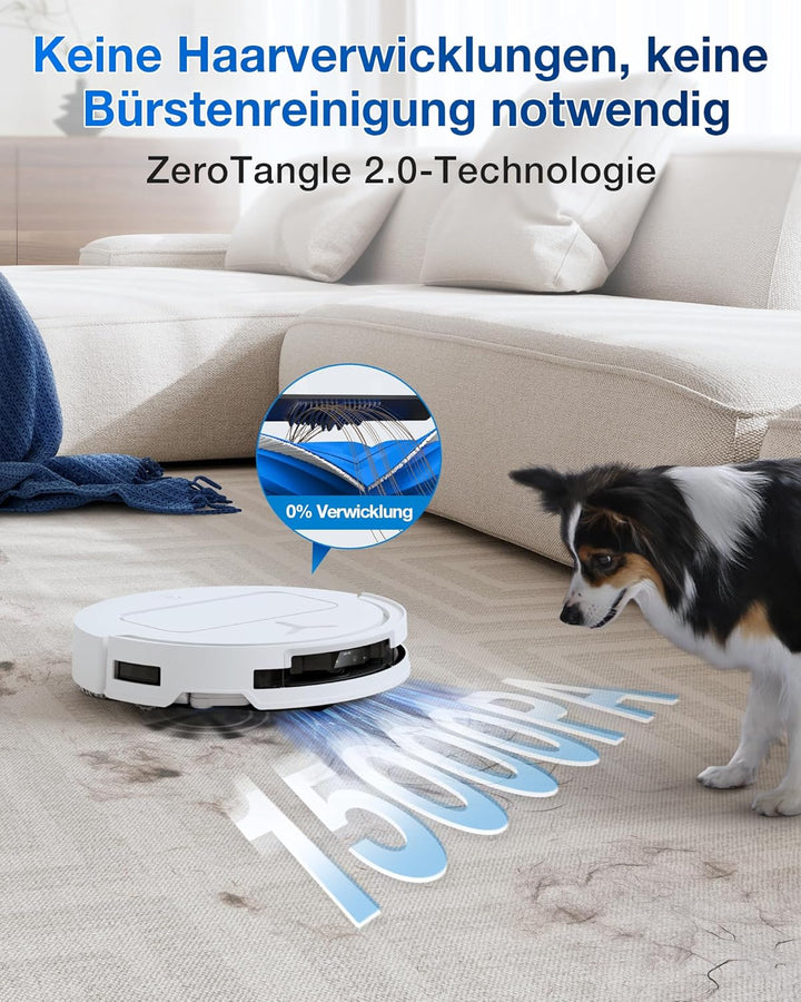 ECOVACS DEEBOT T50 PRO Omni Saugroboter mit Wischfunktion, ausfahrende Seitenbürste und Wischmopp, 1