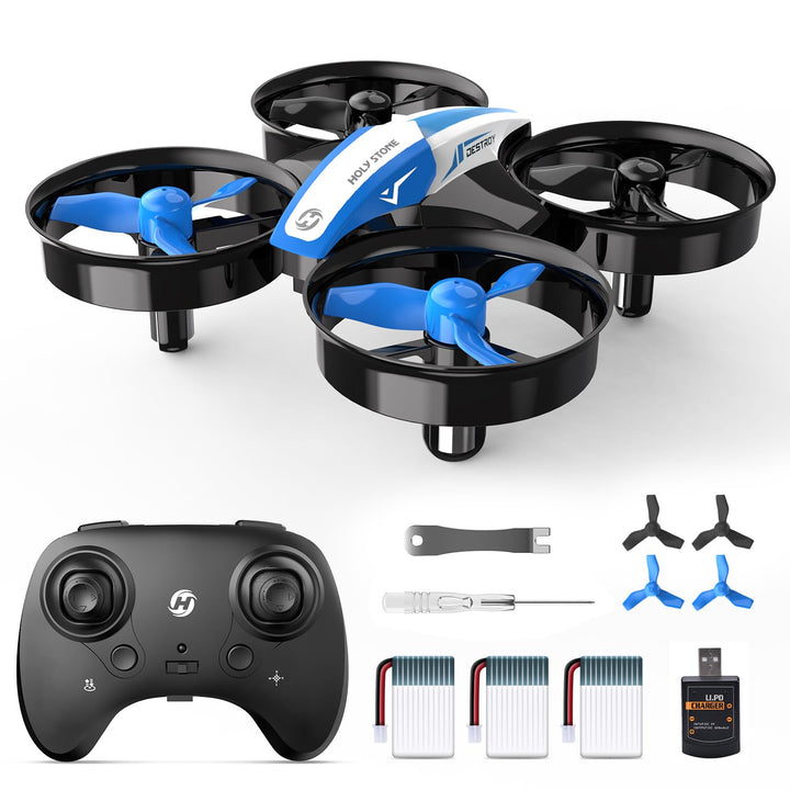 Holy Stone HS210 Mini Drohne für Kinder,RC Quadrocopter Nano Drone mit 3 Akkus 21 Min. Lange Flugzei