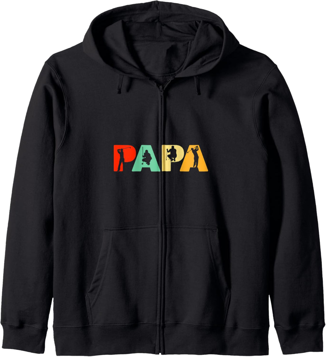 Golf Papa, Retro Papa Golfing Vater Geschenk Kapuzenjacke