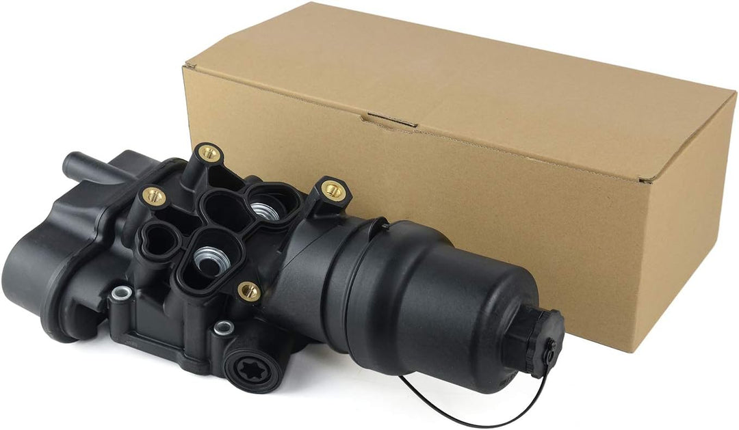 Flynsu Ölfiltergehäuse mit Dichtung Ersatz für Aud1 Se-at Sk0da V-W 06D115397J 06D115397K 06D115397D