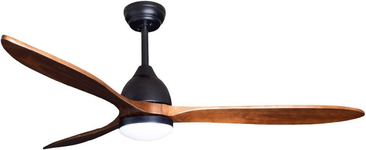 Eclipse Deckenventilator mit Beleuchtung, Leise mit 6 Windstufen, App und Fernbedienung, Sommer und