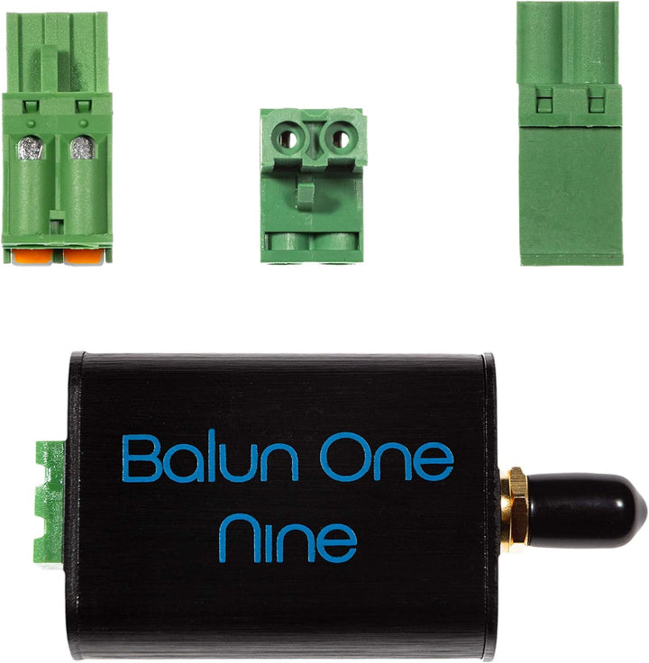 NooElec Balun One Nine v2 - Klein 9:1 (1:9) Balun mit Eingangsschutz und Gehäuse für HF und Kurzwell