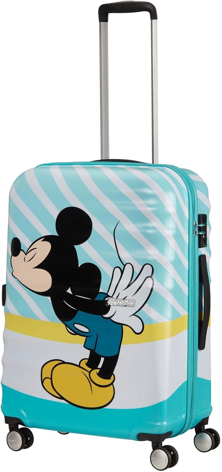 American Tourister Wavebreaker Disney - Spinner Mehrfarbig (Mickey Blue Kiss) M(67 cm - 64 L), Mehrf
