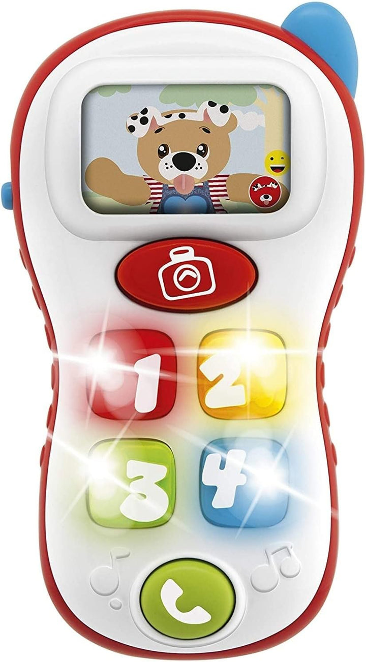 Chicco ABC Selfie Phone, Elektronischer Triller für Kinder in Form eines Handys, Schilder für Zahlen