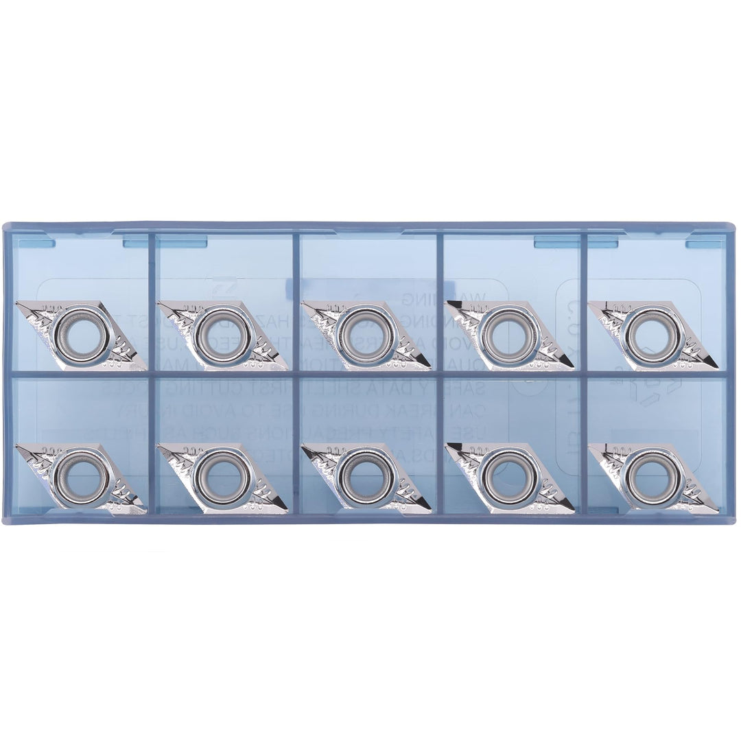 CDBP DCGT 11T304 DCGT32,51 Wendeschneidplatten Aluminium zum Drehen von Schneidwerkzeugen, 10 Stück