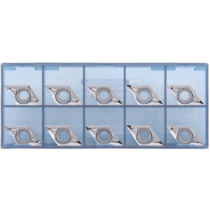 CDBP DCGT 11T304 DCGT32,51 Wendeschneidplatten Aluminium zum Drehen von Schneidwerkzeugen, 10 Stück