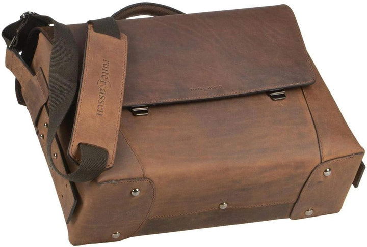 Ruitertassen Lehrertasche Aktentasche 40cm Leder 3-Fächer Schultasche Ranger