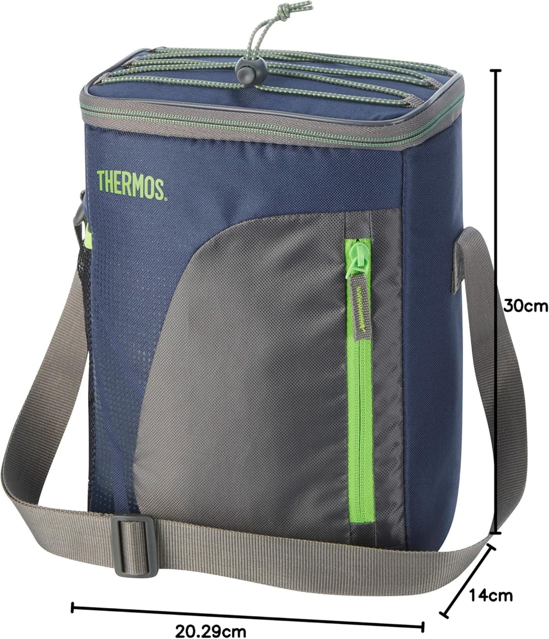 THERMOS Kühltasche Radiance small 8,5 Liter - Isolierte Einkaufstasche aus Polyester, blau 20,3 x 14