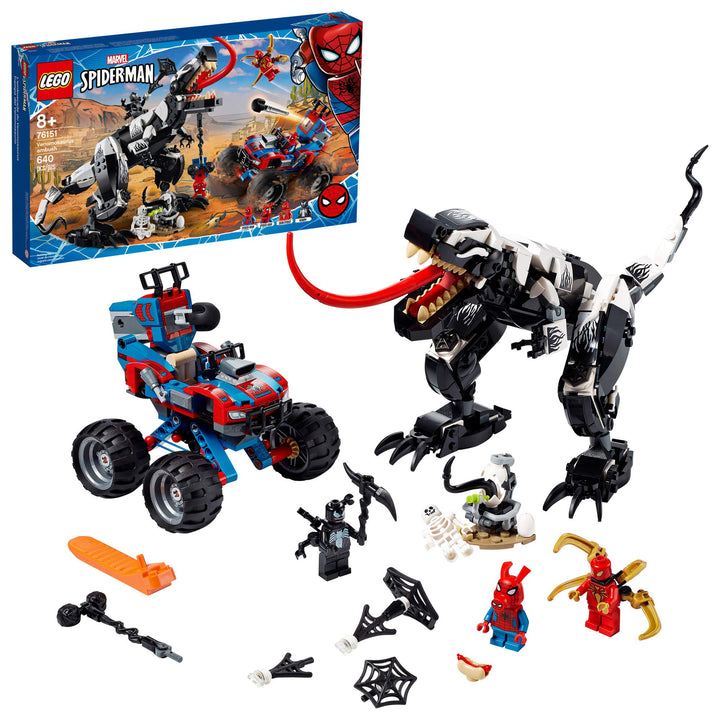 LEGO Marvel Spider-Man Venomosaurus Ambush 76151 Building Toy with Superhero Minifigures; Popular Ho