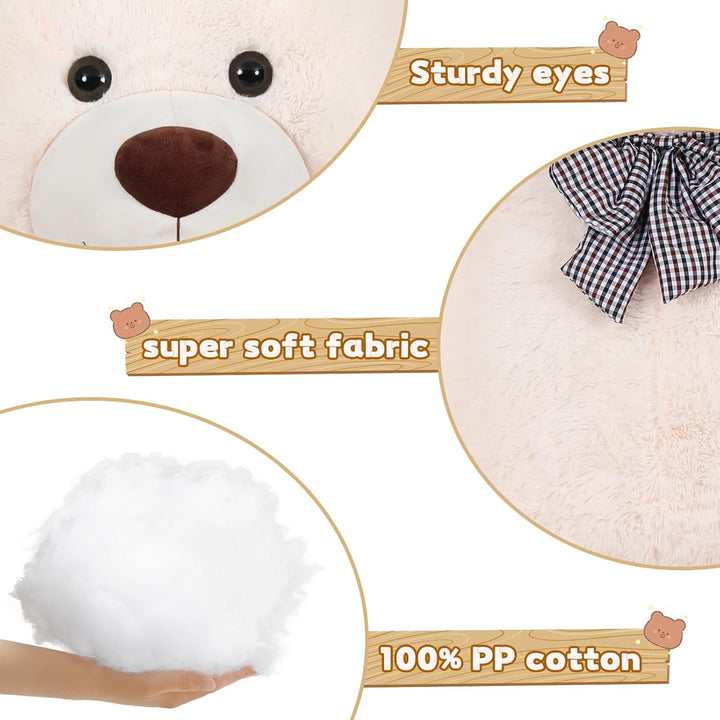 MorisMos 150cm riesen Teddy XXXL, weich gross teddybär XXL,süss kuschelbär plüschbär Freundin Mädche