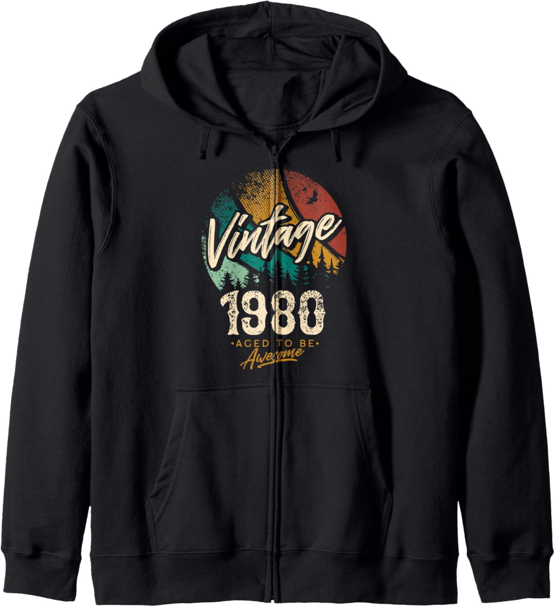 40. Geburtstag Geschenk Vintage 1980 40 Jahre Männer Frauen Kapuzenjacke