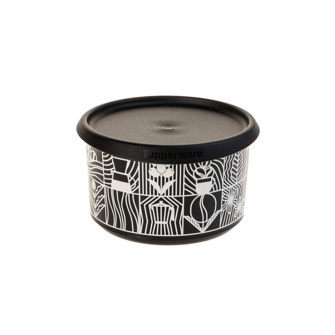 Generisch TW One Touch Bingo Coffee Kaffeebehälter schwarz muster 1,4 l (inkl. 1x Magnet-Tier)