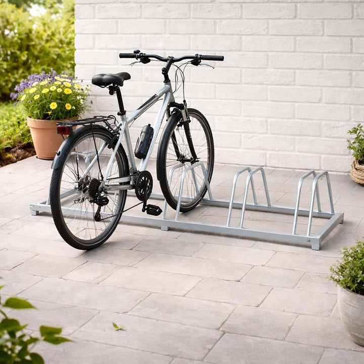 Fahrradständer für 5 Räder 158x39x25cm verzinkt und für Wandmontage