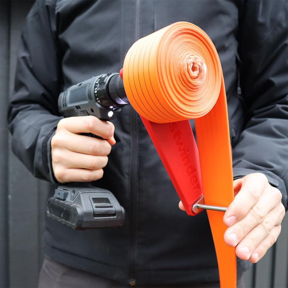 fastwinder, Spanngurtaufroller für Akkuschrauber, Spanngurtwickler, Zurrgurtaufroller für Spanngurte