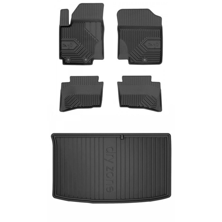 Satz Fussmatten und Gummimatte für Hyundai i20 I 2008-2014